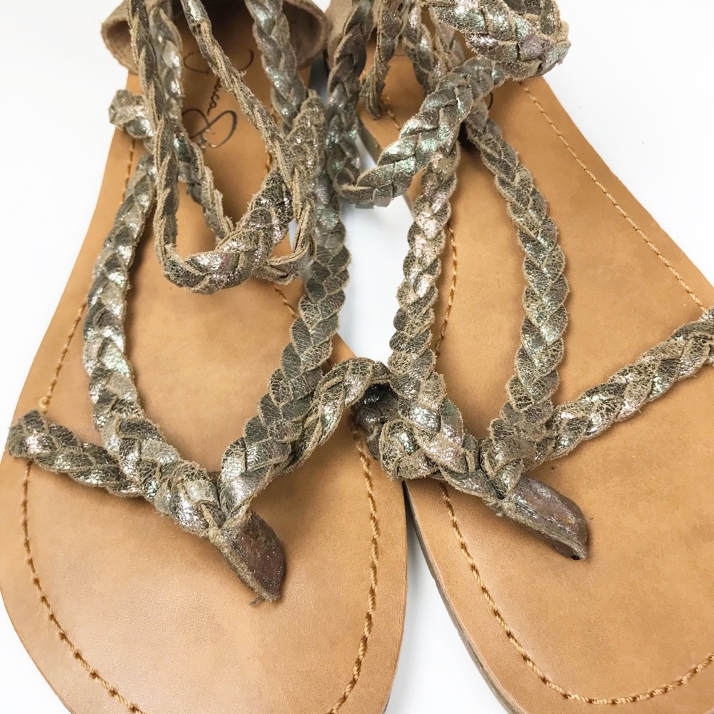 Jessica Simpson Braided Jalen Ankle-Strap Sandal - Picture 4 of 8